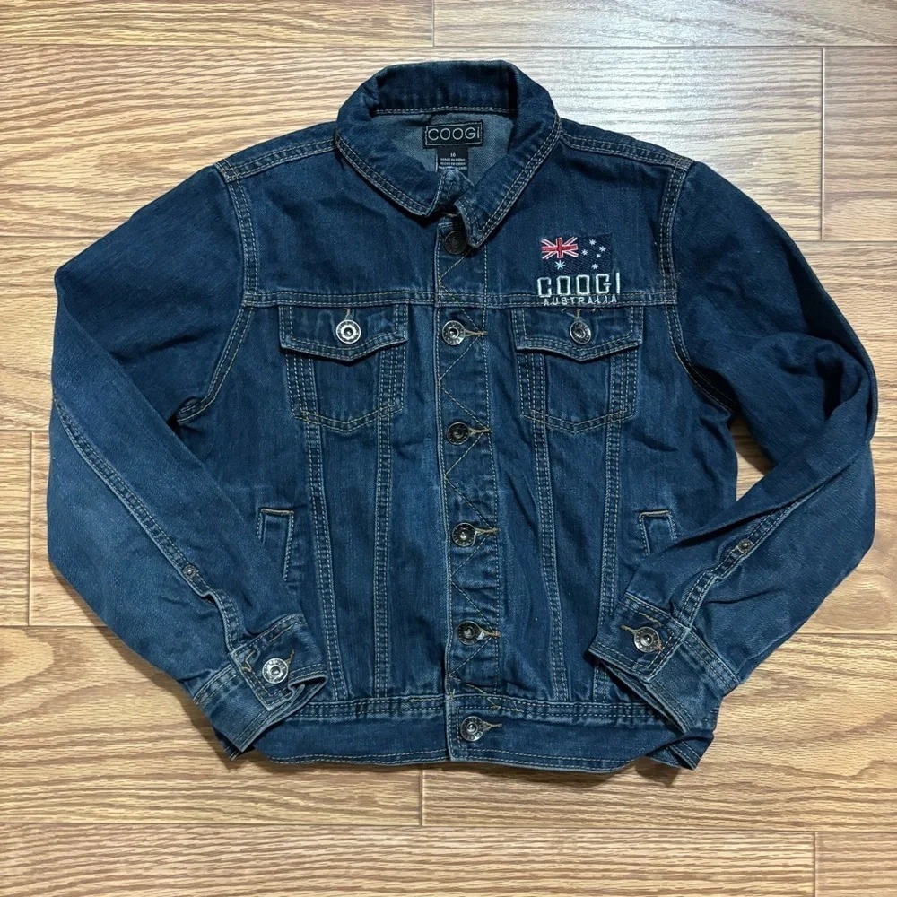 y2k 2000s COOGI Australia World Championship Denim Jacket Youth 10